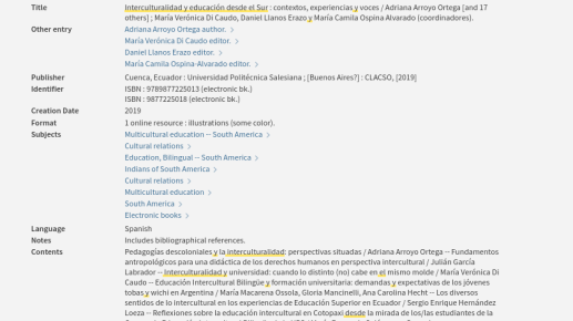 A more complete and accurate record in the catalogue, with much more information added, where readers can see what the book is actually about.