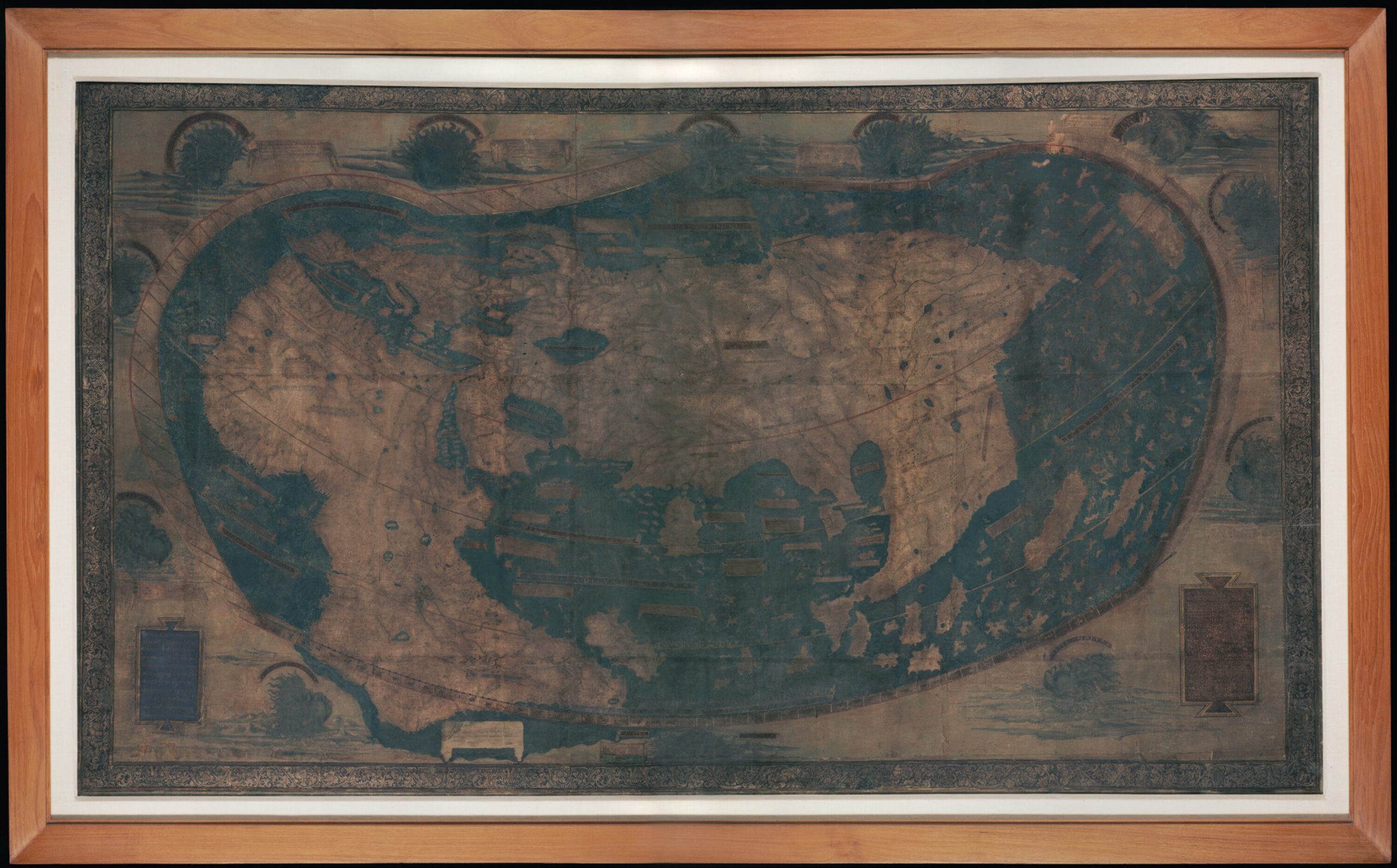 Non-corrected image of the Martellus Map at Yale