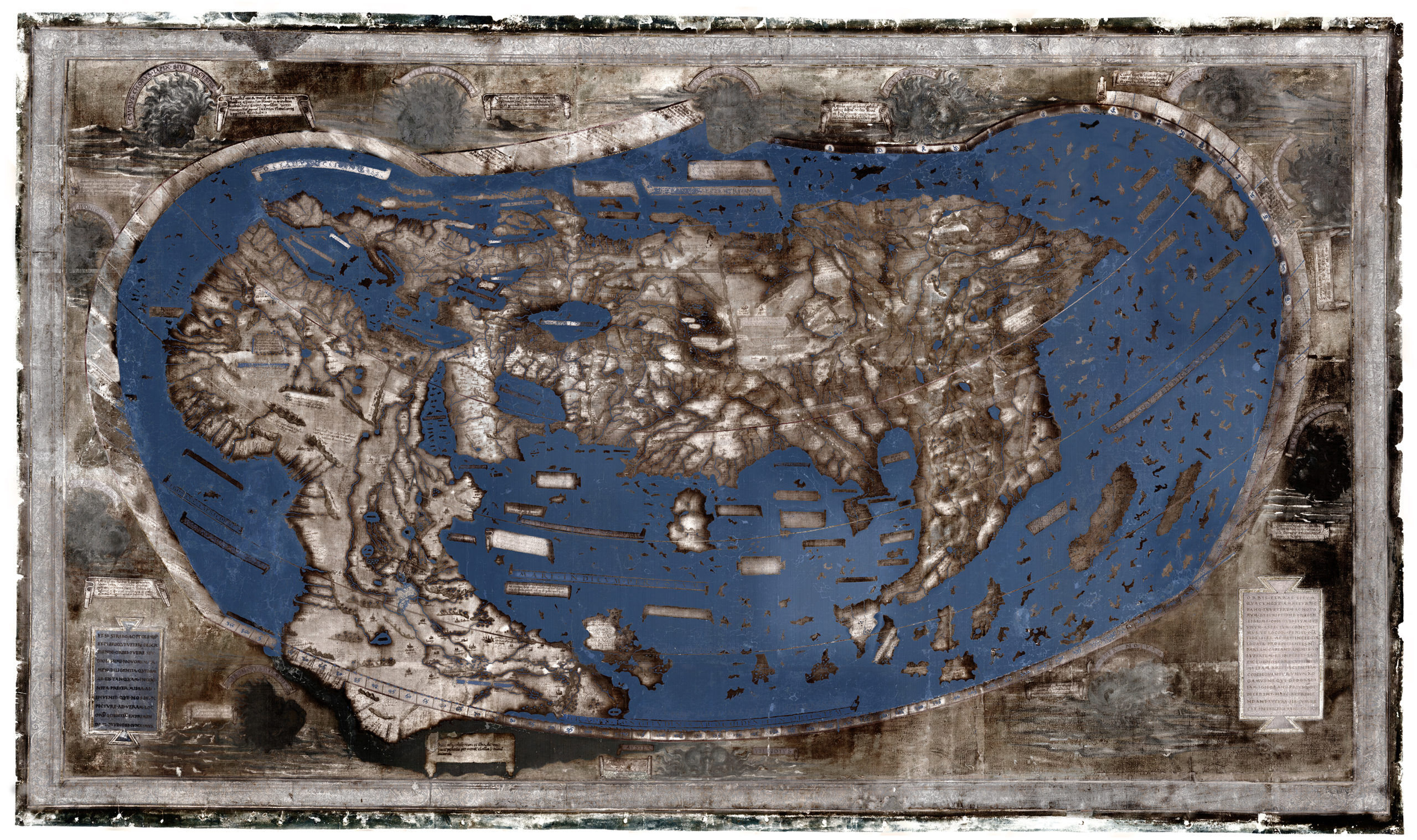 Multispectral image of Beinecke Martellus Map