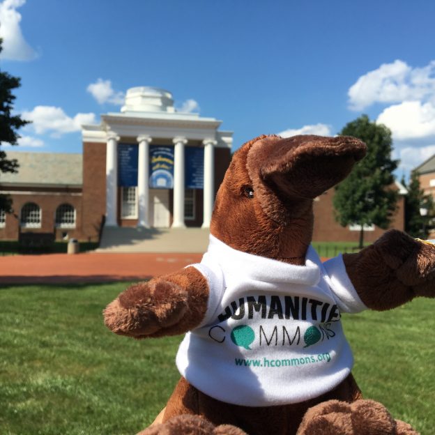 The HC platypus in front of Memorial Hall at the University of Delaware