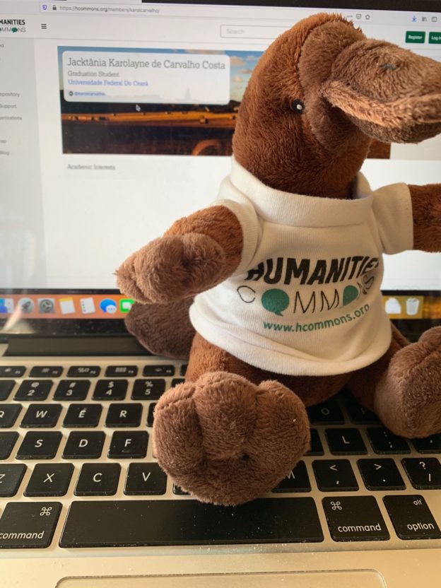 The HC plush platypus in its natural habitat