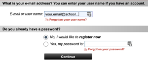 Enter your email address and select "No" in ConfTool.