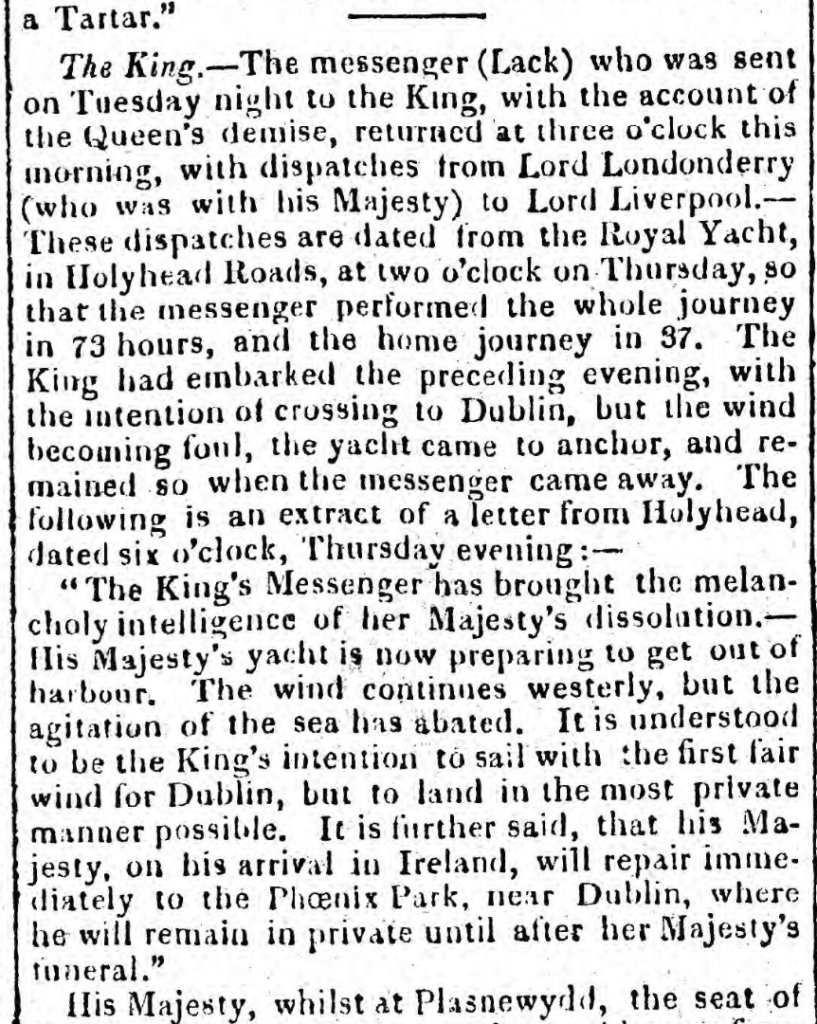 newspaper snippet from The Cambrian