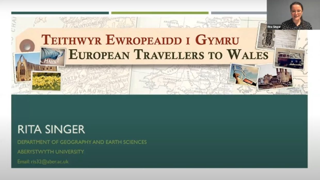 a screenshot of my title with a small superimposed video of me presenting in the top right corner