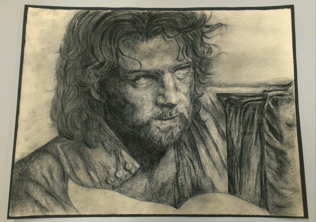 Zeichnung von Kenneth Brannagh als Frankenstein