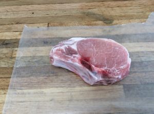 a pork chop