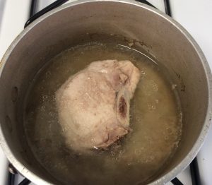 Pork chop B after cooking face