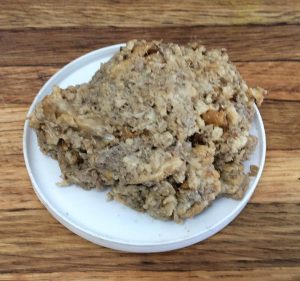 a brown ball of something