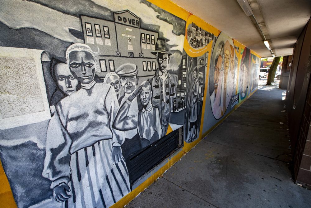 Mural by Jameel Parker at https://www.wbur.org/news/2020/08/28/tubman-house-boston-demolition-protest