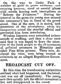 The Irish Times, 25 September 1933