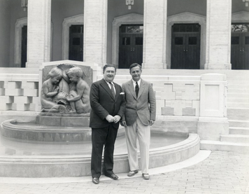 Stoessel, right. Photo from Chautauqua Archives