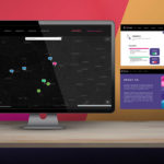 Graphic rendering of The arqive user interface.