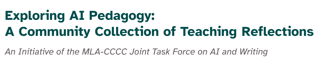 Exploring AI Pedagogy